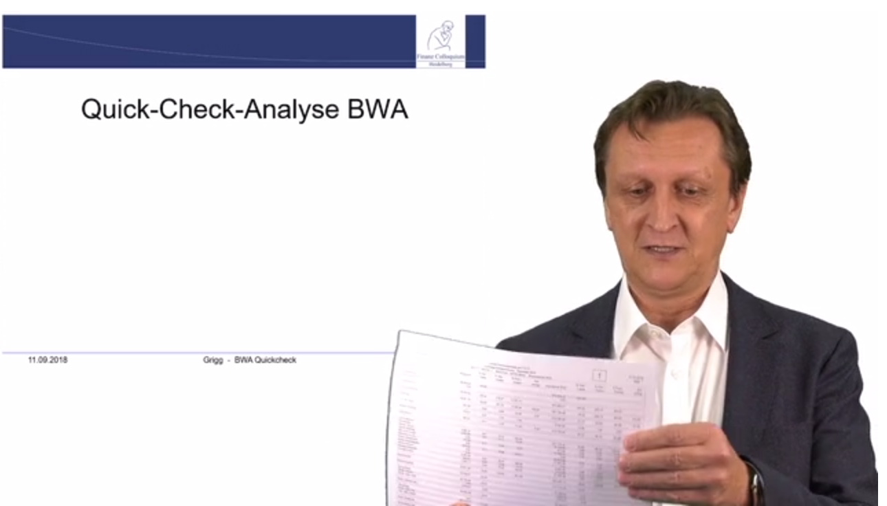 Film Quickcheck Analyse BWA